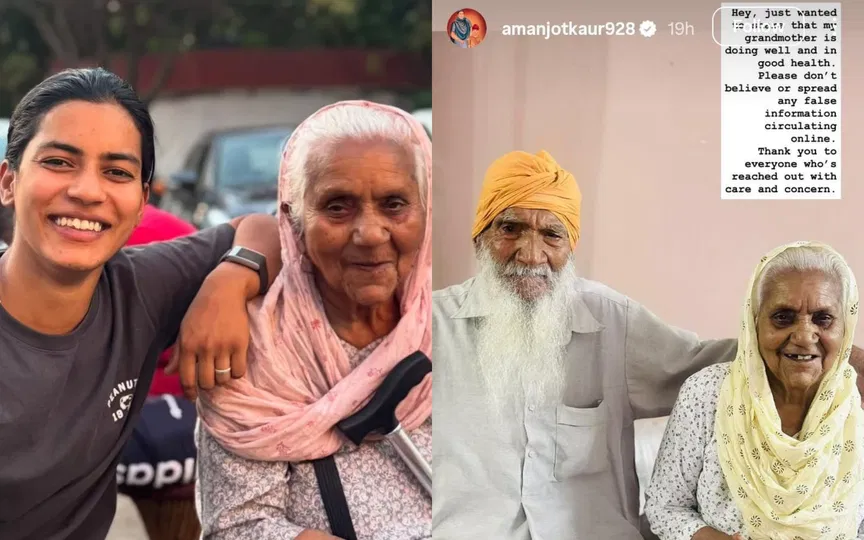 “Doing absolutely fine”: Amanjot Kaur shuts down false claims about her grandmother’s health